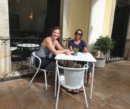 Koffie met Anne-Marie in Silves